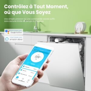 COMFEE' CDWPB1215PB-EU Lave-vaisselle Entierement Integre avec 12 Couverts, Lavage Cloud Wash, Sechage Supplementaire, Lave-vaissell