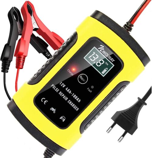 Chargeur batterie voiture NWOUIIAY 6A 12V LCD protections