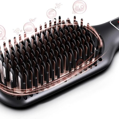 71YOdbJExnL._AC_SL1500_.jpg Brosse lissante ionique en ceramique MEGAWISE Pro pour salon de coiffure Technologie de chauffage rapide MCH 20 s avec arret autom