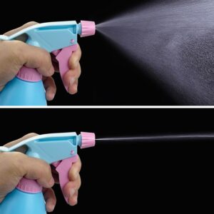Gentpovth 3 Pieces 500ML Flacon Spray Bouteilles Vide Rechargeable (Riz-rose-bleu)