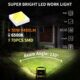 Aigostar - Projecteur de Chantier LED 50W,4480LM,Lampe Chantier avec Prise,etancheite e Portable,Lampe de Travail Mince et Leger, Ro