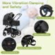 Poussette 3 en 1 Lnhcrbs compacte, châssis alu pliable