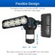 SANSI Projecteur LED Exterieur 3600LM avec Detecteur de Mouvement, Spot LED Exterieur 5000K avec 2 Tetes Reglables, Lumiere de Secur