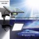 JACKYLED Lampe Solaire Puissante Exterieure de 1000 Lumens, Projecteur Led Solaire avec Batterie a Grande Capacite 5000 mAh, Eclaira