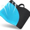 71Z8sYnCdKL._AC_SL1500_.jpg Coussin de Siege en Gel a Memoire, Coussin en Gel, Coussin Chaise Ergonomique Orthopedique pour Bureau, Voiture, Fauteuil Roulant, C
