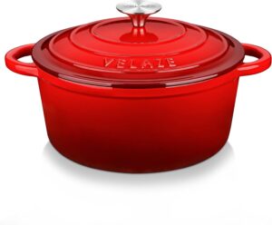 Cocotte en fonte Velaze induction émaillée antiadhésive