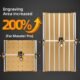 FoxAlien Masuter Pro Kit d'extension 4080 avec Spoilboard hybride ameliore pour CNC fraiseuse Masuter Pro Working Area Extend (15.75