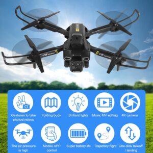 Drone pour Enfant avec Camera 720P HD, Drone Quadricoptere FPV WiFi Telecommande, Mode sans Tete, Maintien d'Altitude, 360Flips, Ca