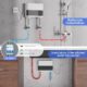 JAOGAUS Instant Water Heaters, 6000W Energy Saving Tankless Water Heaters with Remote Control, Electric Water Heater for Home Bathro