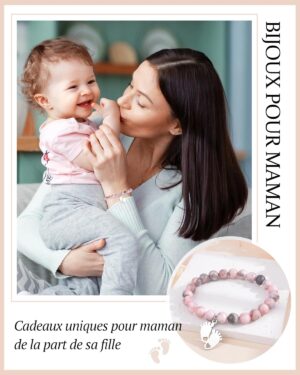 Bracelet pierres naturelles femme - CheersLife - Cadeau