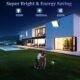 ANNIFUNLY Projecteur LED Exterieur avec Detecteur, 100W 10000LM Spot LED Exterieur Avec Detecteur IP67 Etanche Projecteur Exterieur