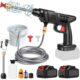 71a90Rd05XL._AC_SL1500_.jpg Nettoyeur Haute Pression sans Fil 30Bar, Nettoyeur Haute Pression sur Batterie 6000mAh, avec Chargeur et Tuyau de 5M, 435 PSI Pistol