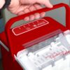 Machine a glacons Salco Coca-Cola Fabricant de glacons avec 2 tailles de glacons Design retro rouge Machine a glacons portable