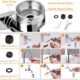 Ibergrif Embout Robinet Pivotant 1440 Mousseur Robinet 2 Jets avec Adaptateur 202224 mm pour Cuisine ou Salle de Bain, M91006
