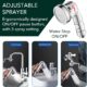 Roscid 3 Modes Douchette Lavabo Salle de Bain avec Tuyau Telescopique de 2m et Support, Ensemble Pommeau Douche pour Lavabo avec 3 V