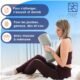 DYNMC you- Oreiller Ergonomique Cervical, Oreiller Cervicales Housse Oeko Tex Bambou Haute Qualite Confortable, Memoire de Forme,