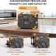 PECRON E1500LFP Portable Solar Generator 2200W - 1536Wh Expandable Electric Station to 7680Wh, LiFePO4 Battery 4400W Peak - for Camp