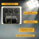 MXTIMWAN Projecteur LED Exterieur 10W - 6500K Blanc Froid - IP66 Etanche Eclairage Exterieur Avec Detecteur, Jardin, Patio, Garage