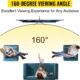 VEVOR Ecran de projection sur trepied avec support 177,8 cm 16:9 4K HD - Sans plis - Reglable en hauteur - Ecran portable pour proje