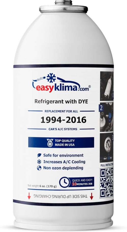 Gaz climatisation R134a EasyKlima avec traceur UV