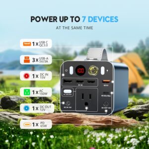 71blyoC2oVL._AC_SL1500_.jpg Powdeom Portable Electric Station, LiFeP04 Battery, 614Wh Fast Charge in 1 Hour, AC Outputs, 500W Input, Solar Generator for Outdoor
