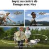 DJI Neo Fly More Combo polyvalent, Mini Drone avec camera 4K, drone autonome 135g, fonction follow me, demarrage manuel, suivi de sc