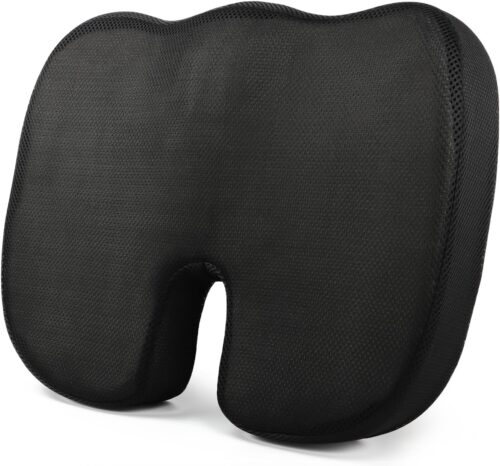 Coussin Coccyx,Coussin Ergonomique Assise, Coussin Chaise Bureau, Mousse a Memoire de Forme, pour Siege Voiture Auto Conducteur Faut