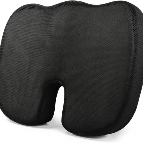 71cFm1psAVL._AC_SL1500_.jpg Coussin Coccyx,Coussin Ergonomique Assise, Coussin Chaise Bureau, Mousse a Memoire de Forme, pour Siege Voiture Auto Conducteur Faut