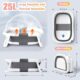 Rabb 1st Baignoire Bebe Pliable, La Baignoire Enfant Convient aux Nouveau Nes aux Tout Petits et Dispose d'un Tapis Antiderapant et