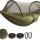 NATUREFUN Hamac de camping ultra-leger Hamac en filet anti-moustiques Capacite de charge de 300 kg, nylon de parachute respirant a