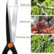 AIRAJ Hedge Shears (60 cm), with serrated blade in three sections and non-stick coating, manual hedge shears for trimming, ideal for