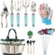 Gardening Tools Set, 16 Piece Floral Gardening Hand Tool Gifts Gardening Gifts for Women and Men, with Pruning Shears and Extra Larg