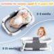 Rabb 1st Baignoire Bebe Pliable, La Baignoire Enfant Convient aux Nouveau Nes aux Tout Petits et Dispose d'un Tapis Antiderapant et