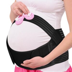 AUYAO Ceinture de Grossesse Re AUYAO Ceinture de Grossesse Respirante Réglable - Soutien Abdominal/Lombaire