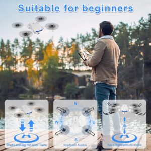 Drone pour Enfant avec Camera 1080P HD, Drone Quadricoptere FPV WiFi Telecommande, Mode sans Tete, Maintien d'Altitude, 360Flips, C