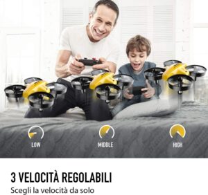 ATOYX Mini drone quadricoptere pour enfants et debutants, quadcoptere telecommande d'interieur avec retournement en 3D,Mode sans tet