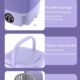 12L Machine a laver portable, Mini machine a laver, jusqu'a 1,7 kg, lave-linge de voyage, de camping, Pour Sous Vetements,Chaussette