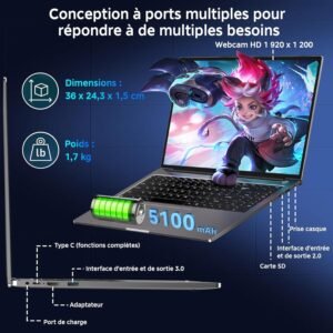 Laptop 16" Core i3-1000NG4 16512GB SSD Win11 1920x1200
