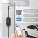 AFYEEV 3.6kW Electric Car Charger, 8101316A Switchable Current, Electric Car Charging Cable with Bag, IEC 62196-2, Type 2, 8 M