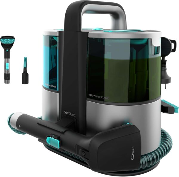 71eJtvMPyaL._AC_SL1500_.jpg Cecotec Nettoyeur de Tapis Conga 4000 CarpetSpot Clean. Nettoyeur Vapeur 400 W, 2 Reservoirs (Eau Propre et Eau Sale), Pulverisatio