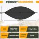 NATUREFUN Hamac de Camping avec Moustiquaire Capacite de Charge de 300kg, (290 x 140 cm) Nylon Parachute Respirant, sechage Rapide