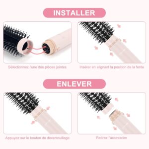 5 EN 1 Styler MaxAIR, PARWIN PRO BEAUTY Set de Brosse Soufflante, Seche-Cheveux, Boucleur a Cheveux, Brosse Brushing Chauffante, Soi