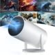 Salange 4K WiFi 6 BT5.2 Mini Projector Android OS 11.0 720P Home Cinema Projector 180 Rotation Portable Projector for PhoneXboxLa
