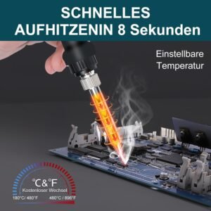Fer à souder sans fil Bosch 18 V — station numérique LCD