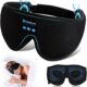 Masque de sommeil avec casque Bluetooth, masque de sommeil 3D sans fil, masque pour les yeux pour dormir sur le cotele dos, cadeau