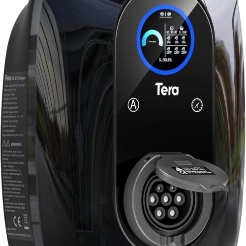 Tera EV Charger with Reservation 16A Type 2 11KW Charging Station 400V Wallbox CE Certified Manual Current Regulation Charging Plann