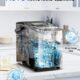 71fGqp8hNkL._SL1500_.jpg FOHERE Machine a glacons, glacons en 5 minutes, 14 kg en 24 heures, mini machine a glacons autonettoyante, 2 tailles de glacons pour