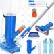 Aspirateur de piscine ZZXLOPEZ 168 cm portable, 4 tiges