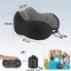 Eono Coussin de Voyage, Oreiller de Voyage a Memoire de Forme, Coussin Voyage Ergonomique pour Avion et Train, Masque pour Dormir, B