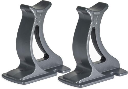 Valdern Paire de pieds de support colonnes classiques pour radiateur Gris anthracite Hauteur 100 mm